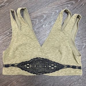 SOLD Intimately Free People Green Lace Bralette L